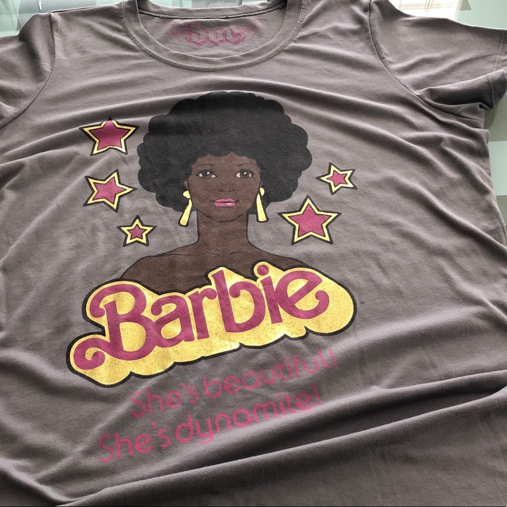 Adorable and hip Black Barbie t-shirt / Women’s 2x